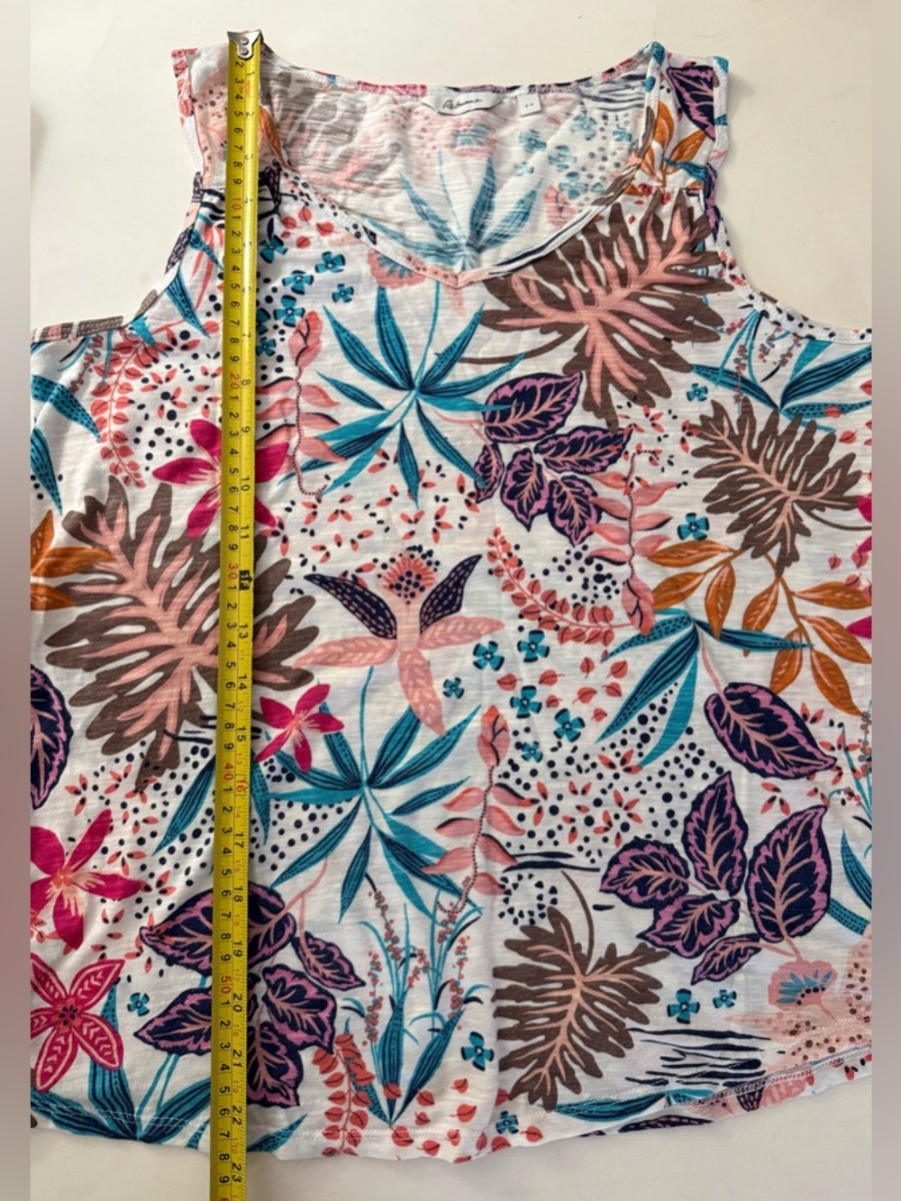 REITMAN’S FLORAL LEAF PATTERN TANK TOP - Picture 6 of 7
